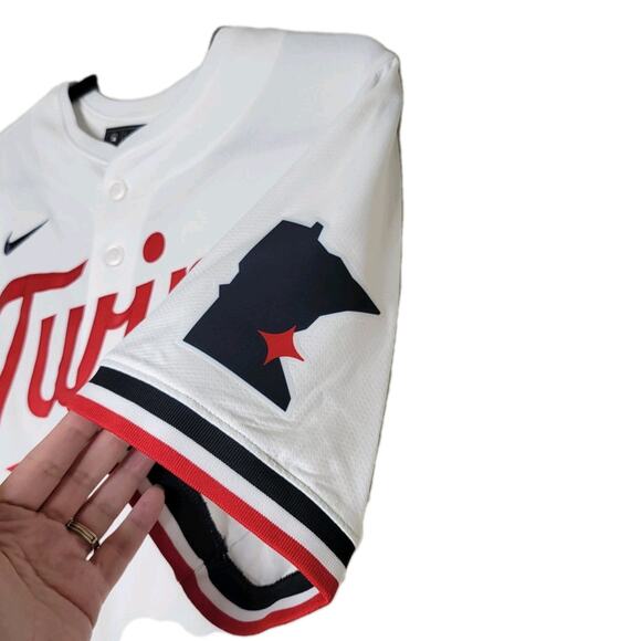 Nike Minnesota Twins Jersey Mens Medium Limited MLB Baseball Game White Sports - Picture 3 of 8